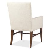 Driftwood Upholstered Arm Chair, Worn Saddle, Set of 2-Furniture - Dining-High Fashion Home