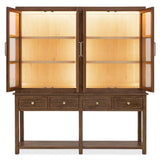 Driftwood Display Sideboard, Worn Saddle-Furniture - Dining-High Fashion Home