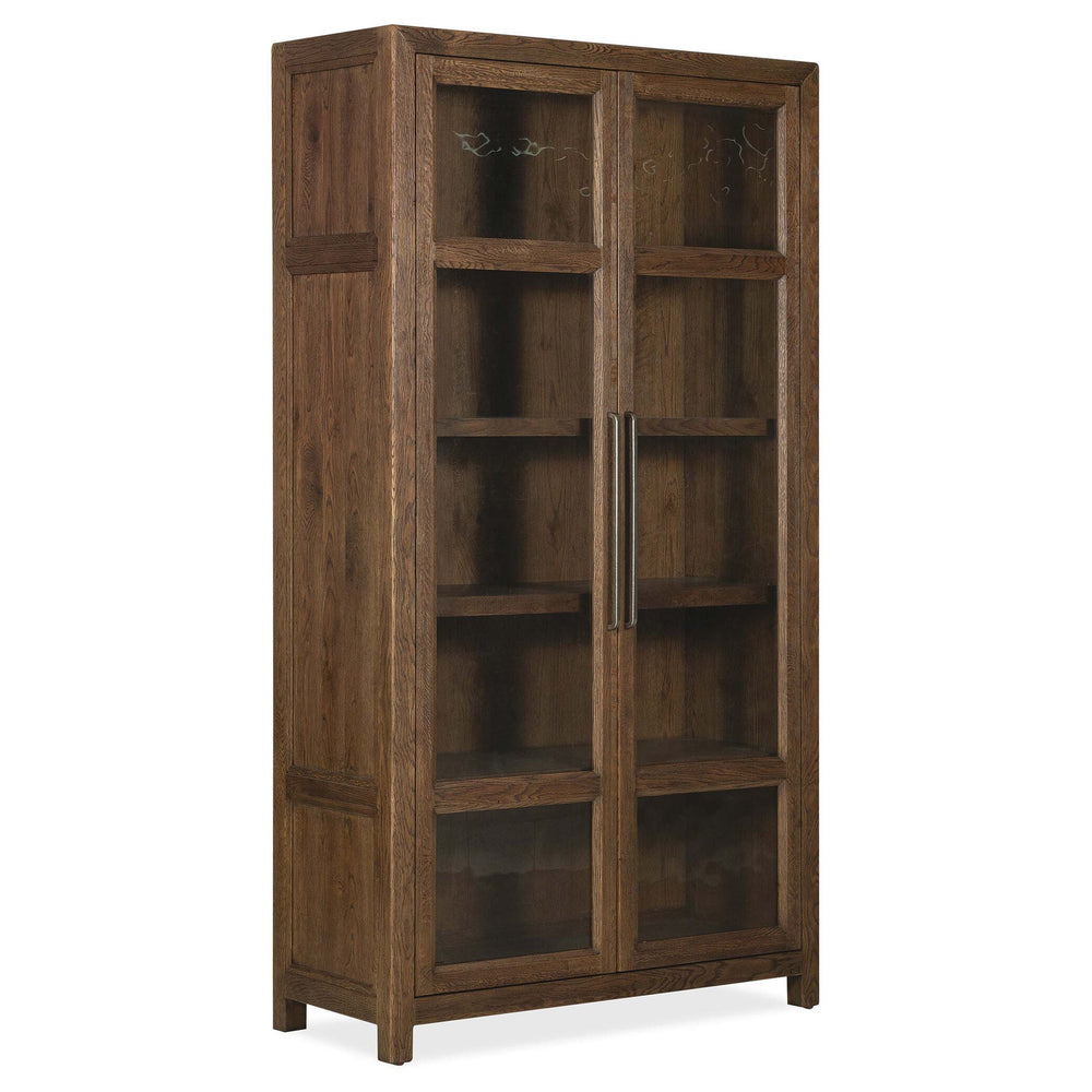 Driftwood Display Cabinet, Worn Saddle-Furniture - Storage-High Fashion Home