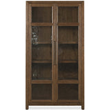 Driftwood Display Cabinet, Worn Saddle-Furniture - Storage-High Fashion Home