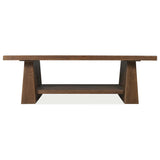 Driftwood Rectangle Cocktail Table, Worn Saddle-Furniture - Accent Tables-High Fashion Home