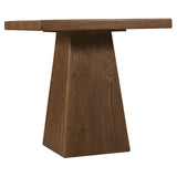 Driftwood Square End Table, Worn Saddle-Furniture - Accent Tables-High Fashion Home