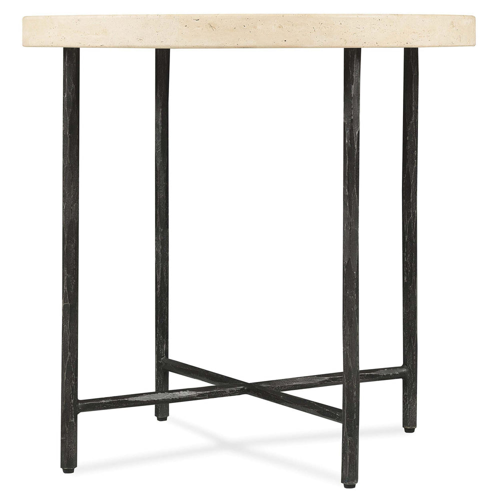 Driftwood Round Side Table, Natural-Furniture - Accent Tables-High Fashion Home