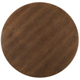 Driftwood Round Cocktail Table, Worn Saddle-Furniture - Accent Tables-High Fashion Home