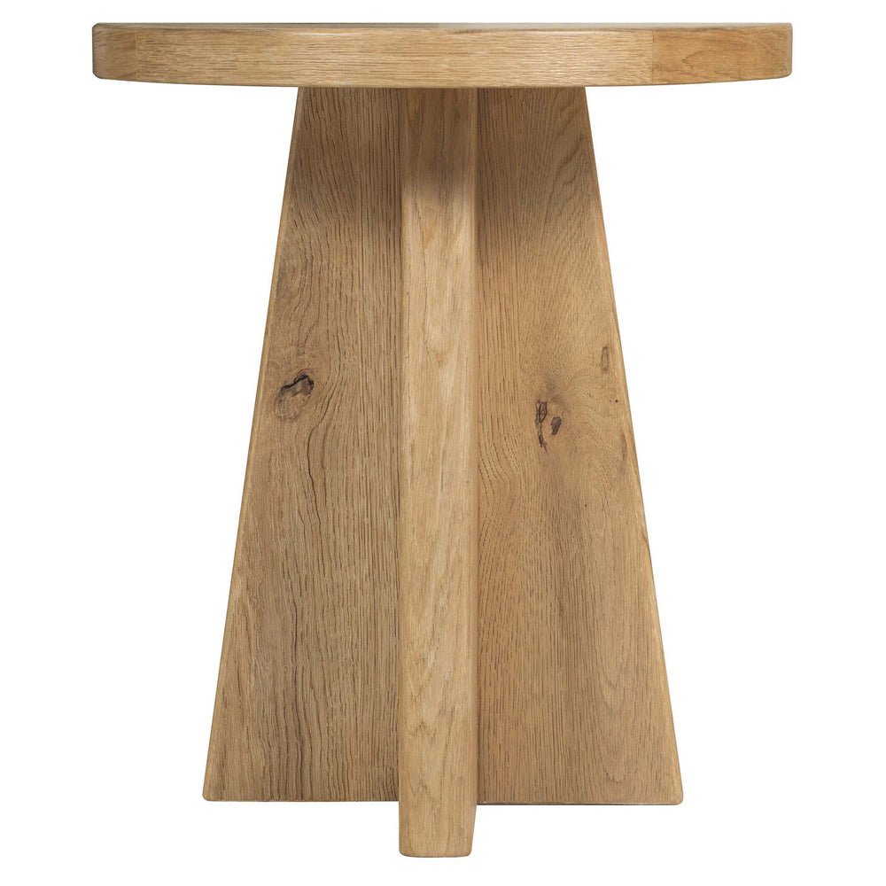 Driftwood Round End Table, Buckboard-Furniture - Accent Tables-High Fashion Home