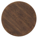 Driftwood Round End Table, Worn Saddle-Furniture - Accent Tables-High Fashion Home