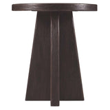 Driftwood Round End Table, Burnt Timber-Furniture - Accent Tables-High Fashion Home