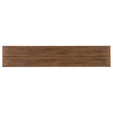 Driftwood Flip-Top Console Table, Worn Saddle-Furniture - Accent Tables-High Fashion Home
