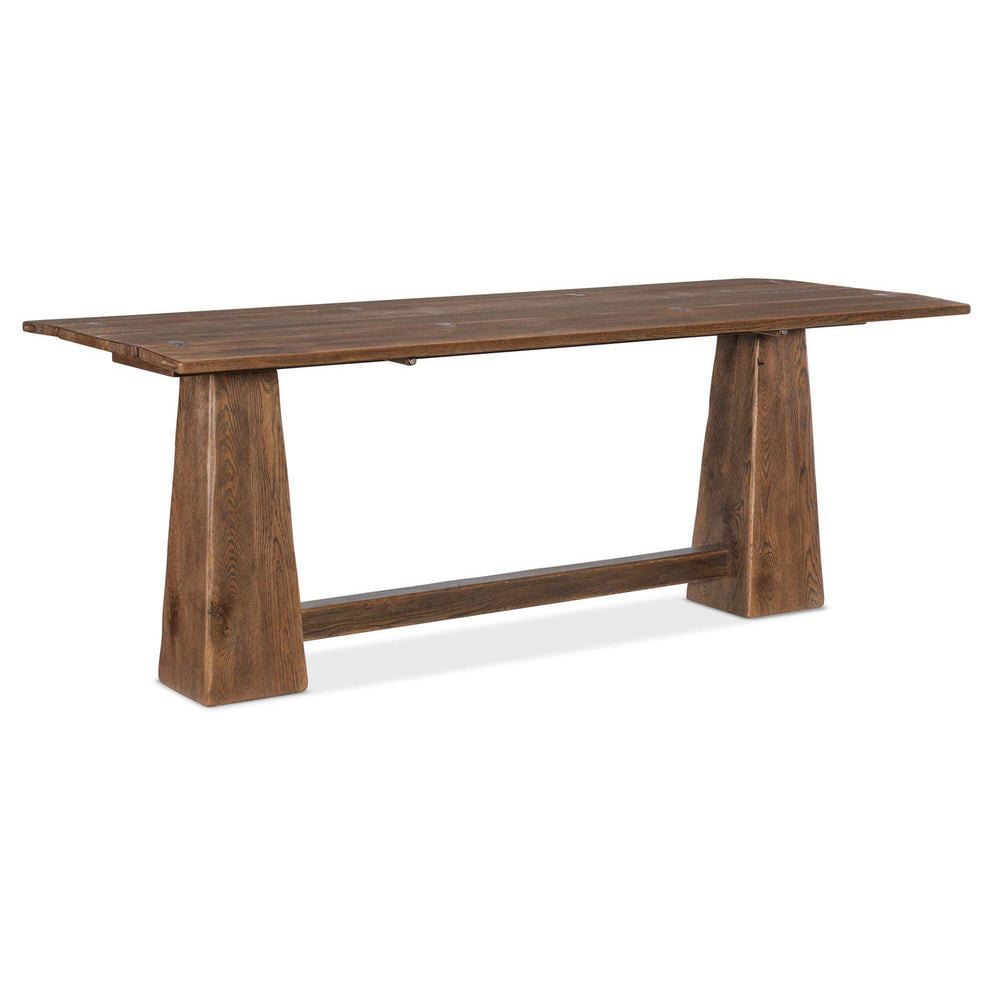 Driftwood Flip-Top Console Table, Worn Saddle-Furniture - Accent Tables-High Fashion Home