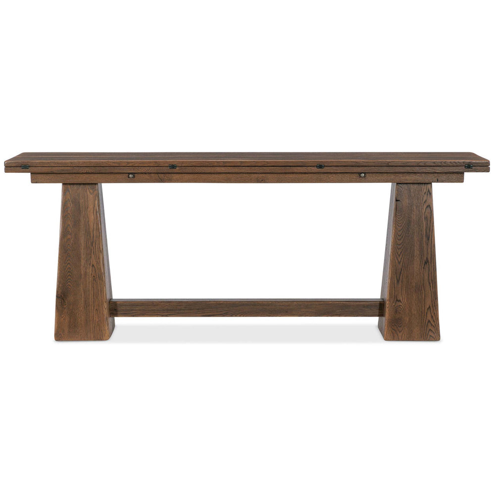 Driftwood Flip-Top Console Table, Worn Saddle-Furniture - Accent Tables-High Fashion Home