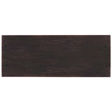 Driftwood Flip-Top Console Table, Burnt Timber-Furniture - Accent Tables-High Fashion Home