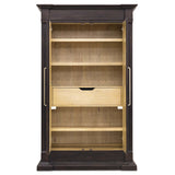 Driftwood Wardrobe, Burnt Timber-Furniture - Bedroom-High Fashion Home