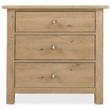 Driftwood Three-Drawer Nightstand, Buckboard-Furniture - Bedroom-High Fashion Home