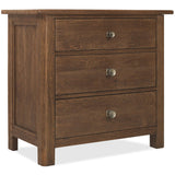 Driftwood Three-Drawer Nightstand by Hooker