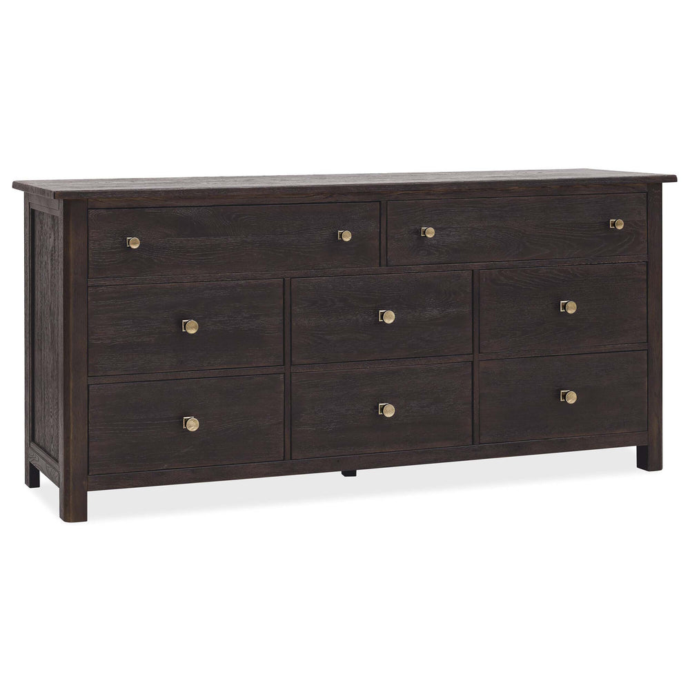 Driftwood Eight-Drawer Dresser, Burnt Timber-Furniture - Bedroom-High Fashion Home