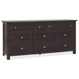 Driftwood Eight-Drawer Dresser, Burnt Timber-Furniture - Bedroom-High Fashion Home