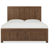 Driftwood Panel Bed, Worn Saddle-Furniture - Bedroom-High Fashion Home