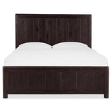 Driftwood Panel Bed, Burnt Timber-Furniture - Bedroom-High Fashion Home