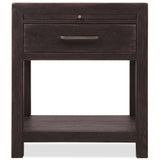 Driftwood One-Drawer Nightstand, Burnt Timber-Furniture - Bedroom-High Fashion Home