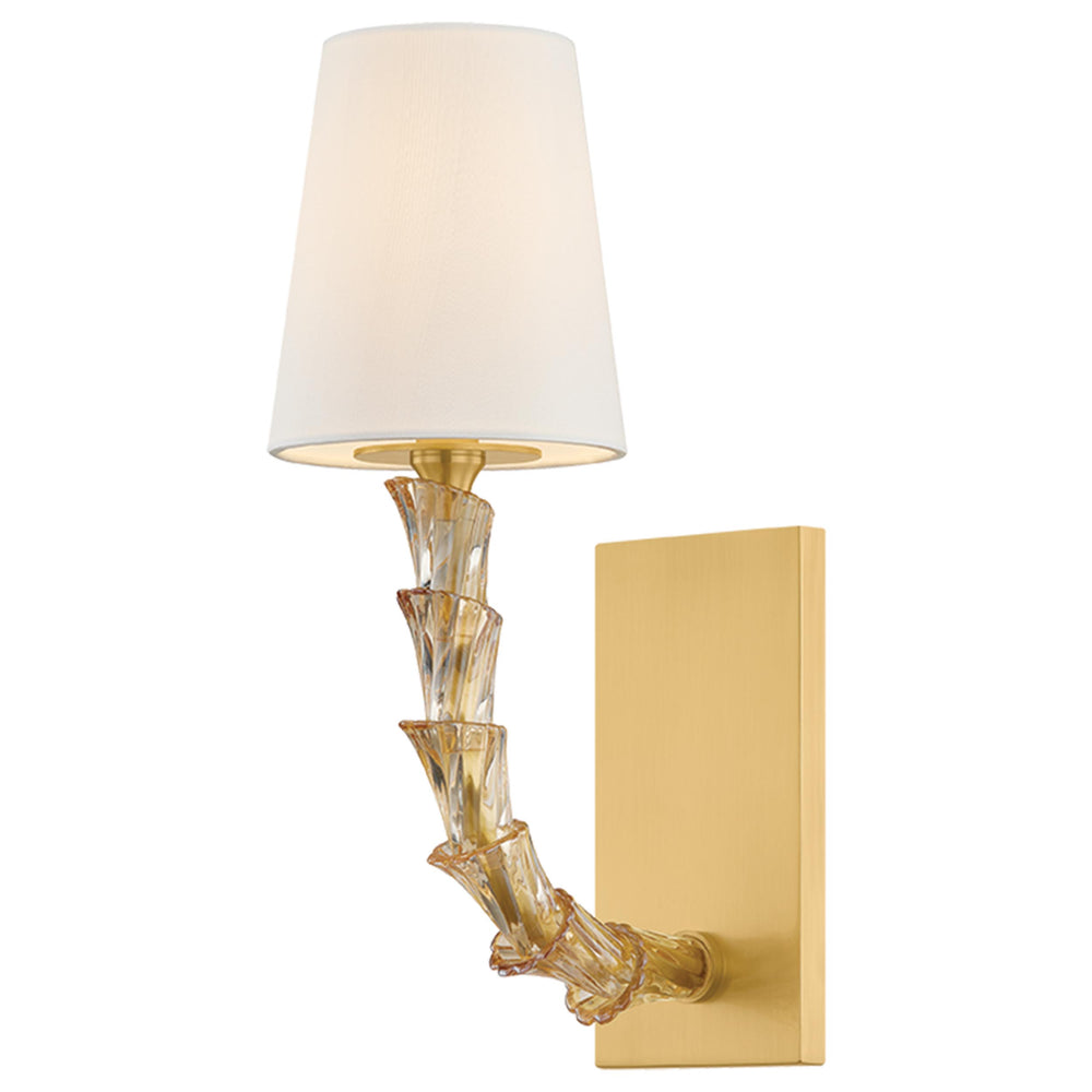 Calumet Wall Sconce, Aged Brass