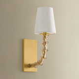 Calumet Wall Sconce, Aged Brass