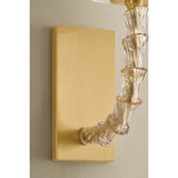 Calumet Wall Sconce, Aged Brass