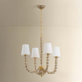 Calumet 4 Light Chandelier, Aged Brass