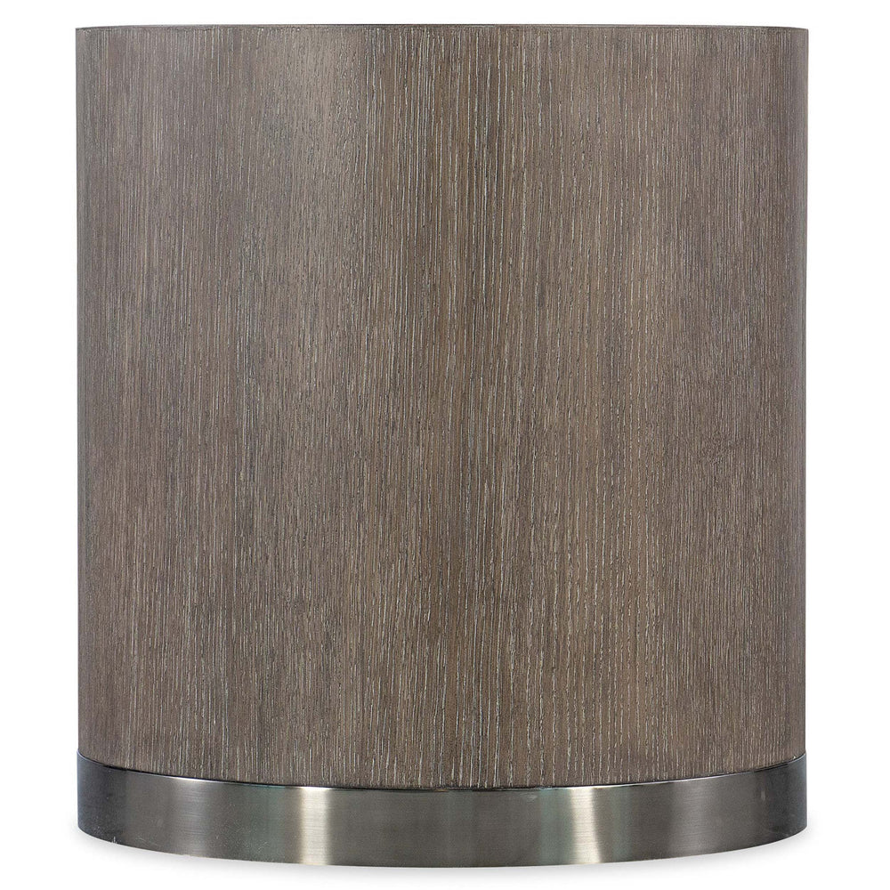 Modern Mood Round End Table, Mink-Furniture - Accent Tables-High Fashion Home