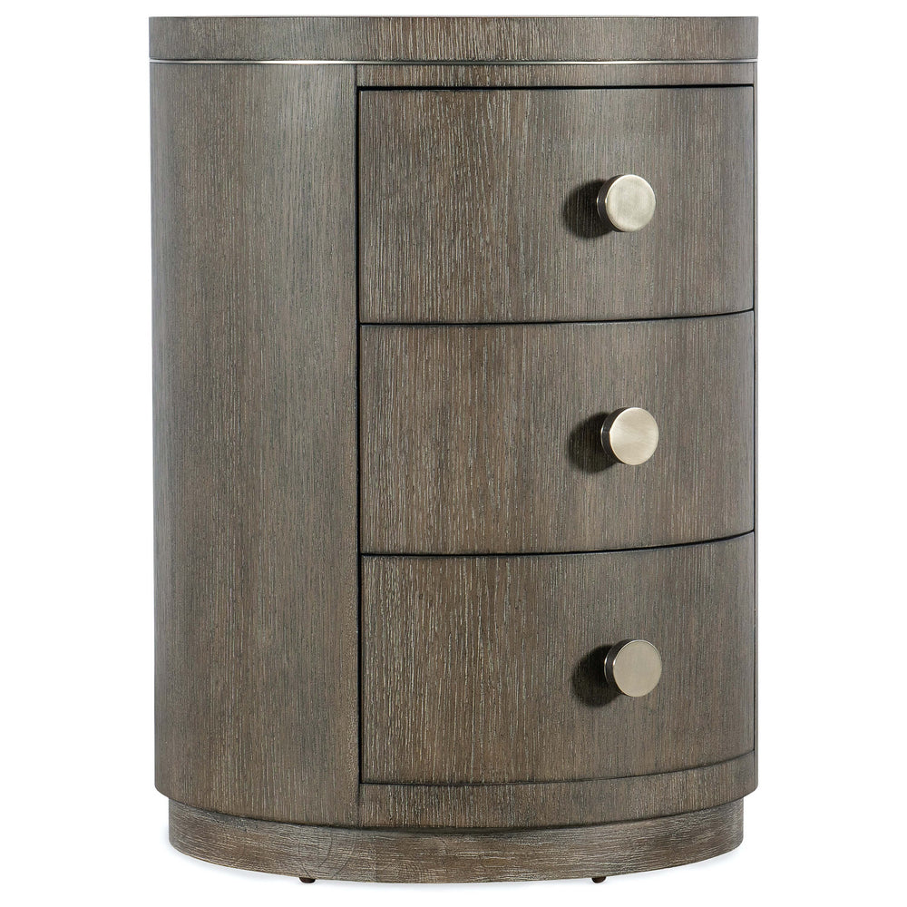 Modern Mood Round Nightstand, Mink