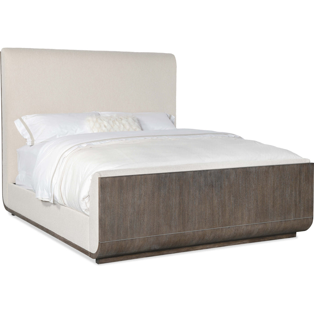 Modern Mood Upholstered Panel Bed, Inverness Natural/Mink-Furniture - Bedroom-High Fashion Home