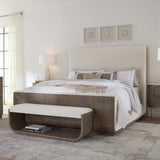 Modern Mood Upholstered Panel Bed, Inverness Natural/Mink-Furniture - Bedroom-High Fashion Home