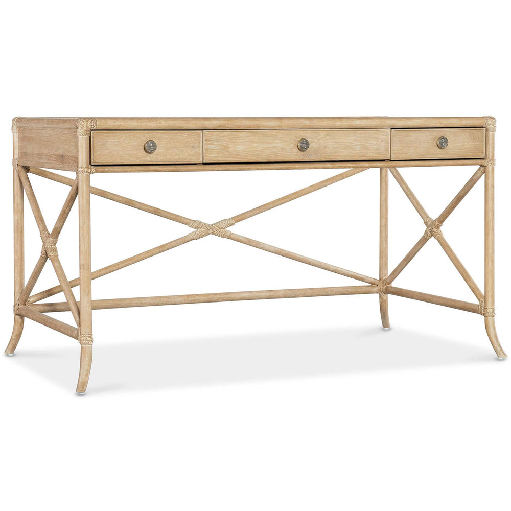 Retreat Pole Rattan Desk, Dune