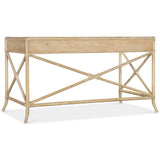 Retreat Pole Rattan Desk, Dune