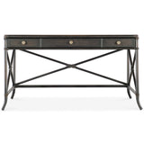 Retreat Pole Rattan Desk, Black Sand-Furniture - Office-High Fashion Home