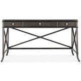 Retreat Pole Rattan Desk, Black Sand