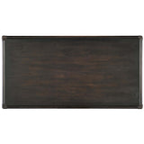 Retreat Pole Rattan Desk, Black Sand-Furniture - Office-High Fashion Home