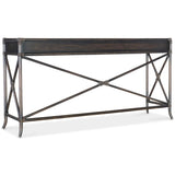 Retreat Pole Rattan Console, Black Sand