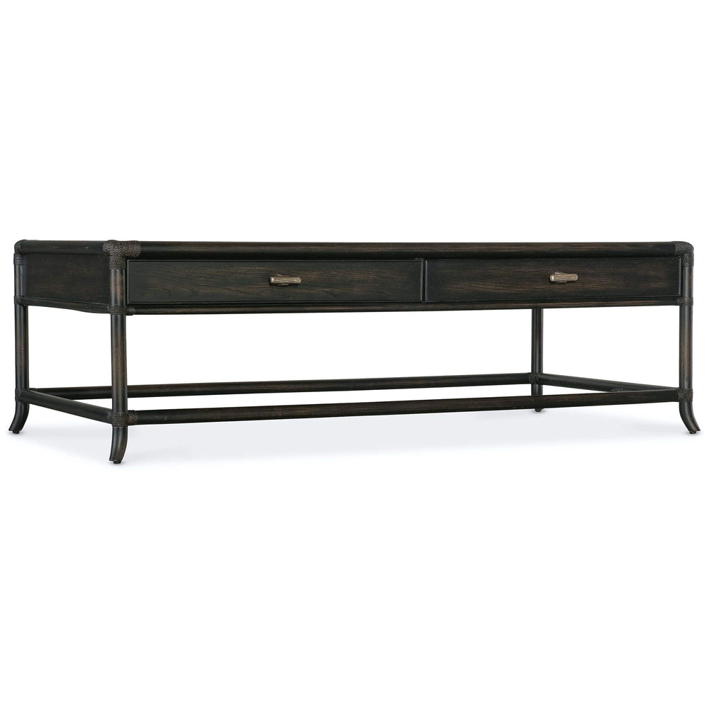 Retreat Pole Rattan Cocktail Table by Hooker