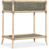 Retreat Pole Rattan Bedside Table, Seagrass-Furniture - Bedroom-High Fashion Home