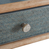 Retreat Pole Rattan Bedside Table, Lagoon-Furniture - Bedroom-High Fashion Home