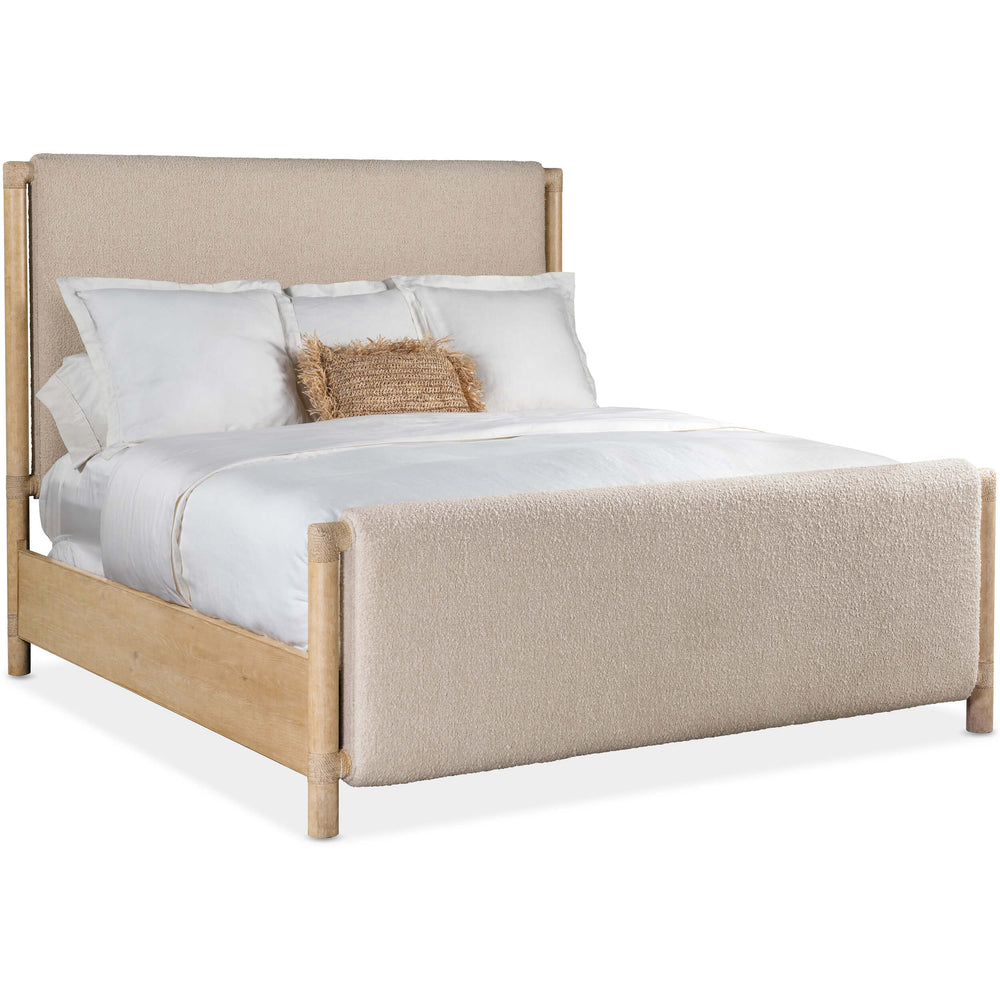 Retreat Upholstered Panel Bed, Neo Cream/Dune-Furniture - Bedroom-High Fashion Home