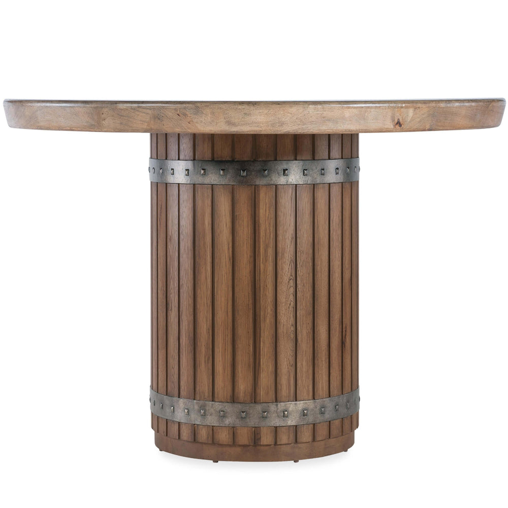 Vineyard Row Round Dining Table, Sonoma