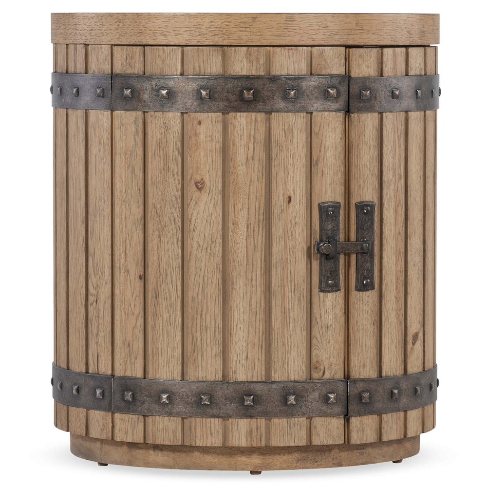 Vineyard Row Wine Barrel End Table, Sonoma-Furniture - Accent Tables-High Fashion Home