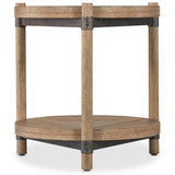 Vineyard Row Round End Table, Sonoma-Furniture - Accent Tables-High Fashion Home