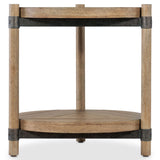 Vineyard Row Round End Table, Sonoma-Furniture - Accent Tables-High Fashion Home