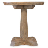 Vineyard Row Round Pedestal End Table, Sonoma-Furniture - Accent Tables-High Fashion Home