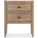Vineyard Row Two Drawer Nightstand, Sonoma-Furniture - Bedroom-High Fashion Home