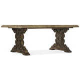 La Grange Le Vieux 86" Double Pedestal Table, Flemish-Furniture - Dining-High Fashion Home