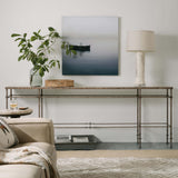 La Grange St James Metal and Stone Console-Furniture - Accent Tables-High Fashion Home