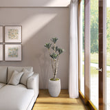 6' Agave Poles in Kai Planter, Grey